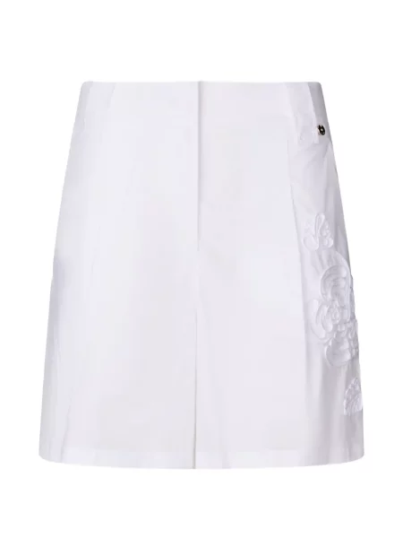 Haftowane szorty Liu Jo popelinowe białe