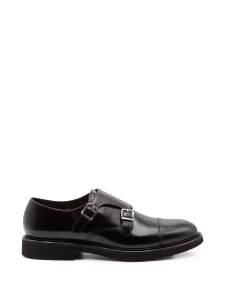 Pantofi Doucal's din piele cu cataramă negru