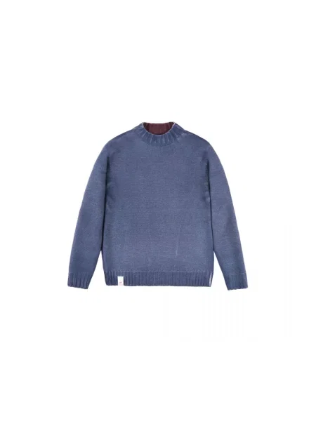 Sweter Bob wełniany niebieski