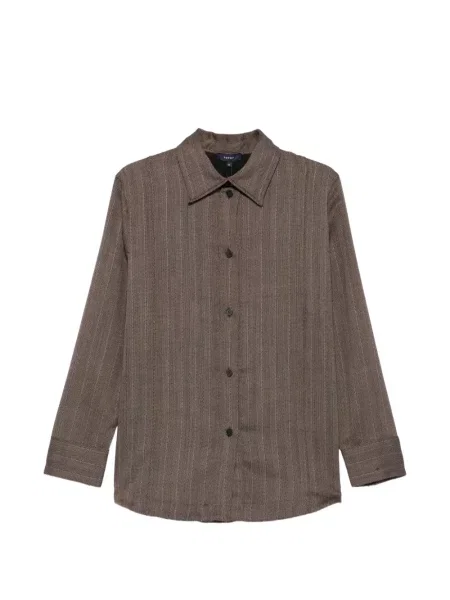 Cămașă Soeur cu model herringbone maro