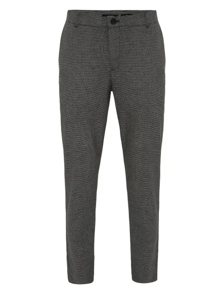 Antioch Pantaloni eleganți Gunther negru alb