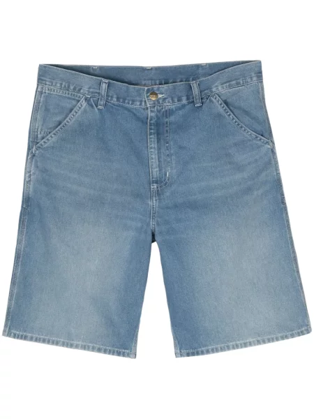 Pantaloni scurți din denim Carhartt Wip albastru
