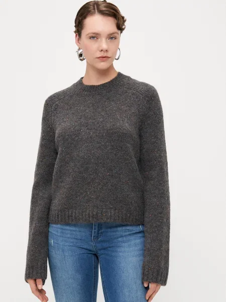 Vero Moda Tall Pulover VMINGRID închis gri