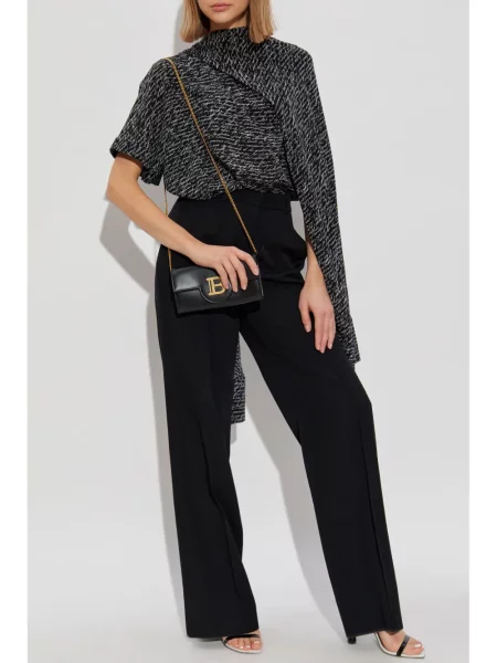 Bluză Balmain cu imagine negru