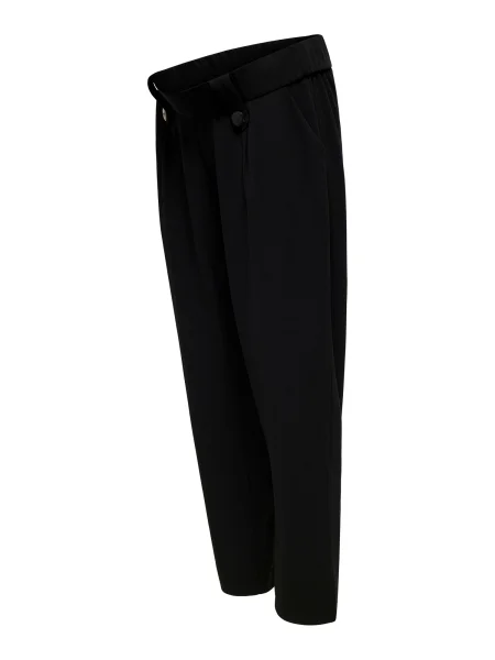 Only Maternity Pantaloni cutați OLMSANIA' negru