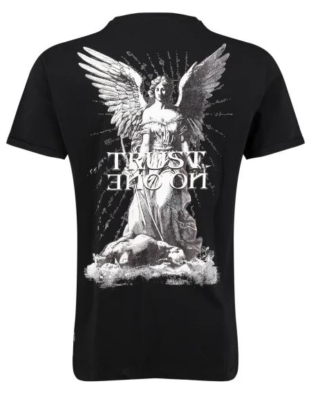 Key Largo Tricou Trust negru alb