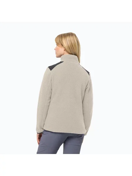 Bluza polarowa Jack Wolfskin Kammweg Pile Fz szara
