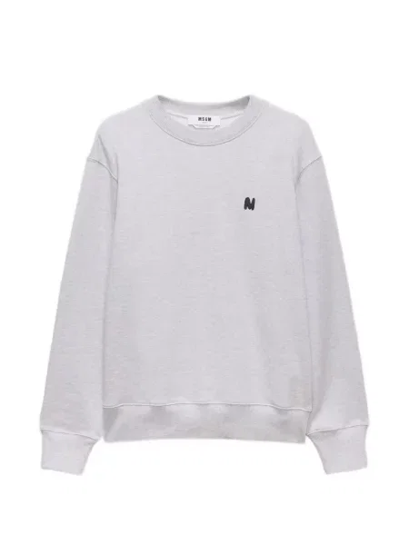 Mikina Msgm s kulatým výstřihem šedá