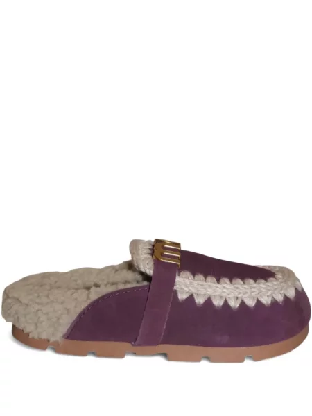 Papuci tip mules Mou violet
