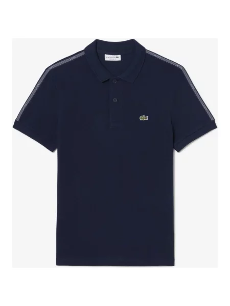 Polo Lacoste Regular Fit Logo Stripe Polo granatowy S niebieska