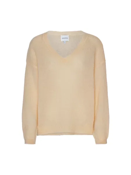 Sweter Americandreams wełniany beżowy