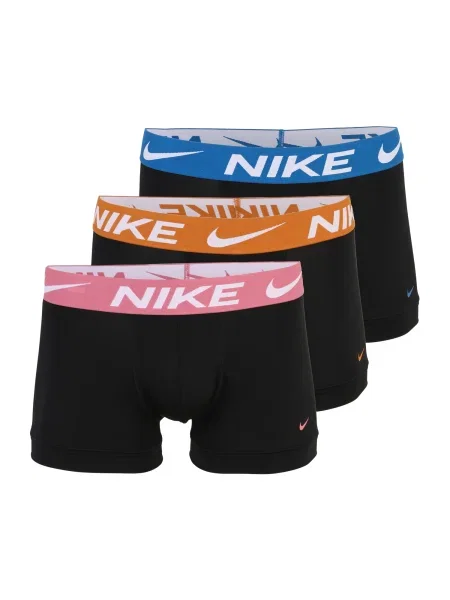 NIKE Underwear Boksarice modra / temno oranžna / črna bela
