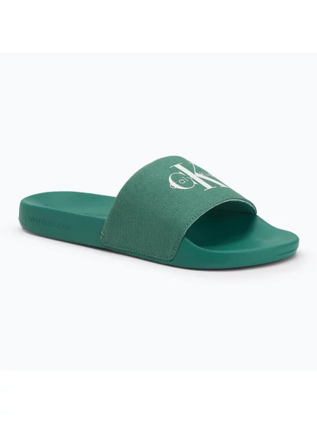 Pantofle Calvin Klein Jeans zelené