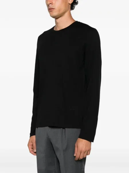 Lung tricou Herno cu autograf negru