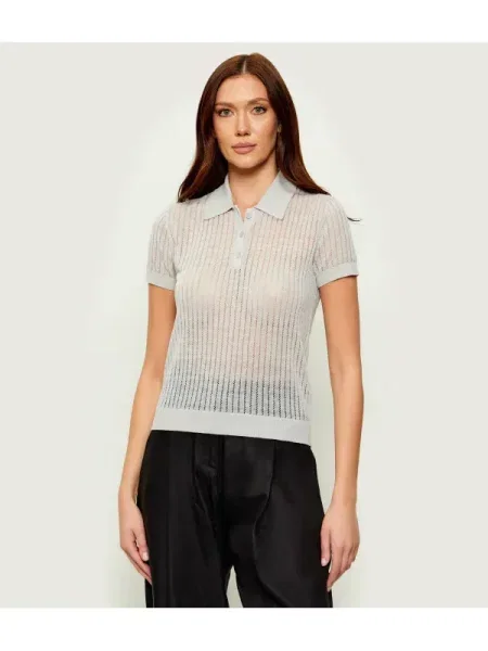 Tricou polo Patrizia Pepe de in gri