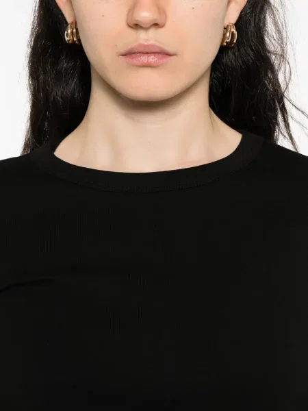 Lung top Flore Flore negru