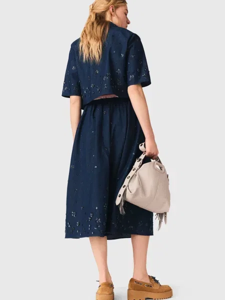 Рубашка Maje синяя