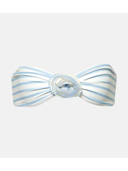 Bikini Same w kwiatki niebieski