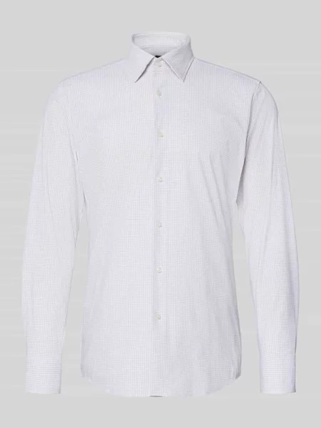 Koszula biznesowa o kroju slim fit z superelastycznego dżerseju model P-HANK' Boss beżowa