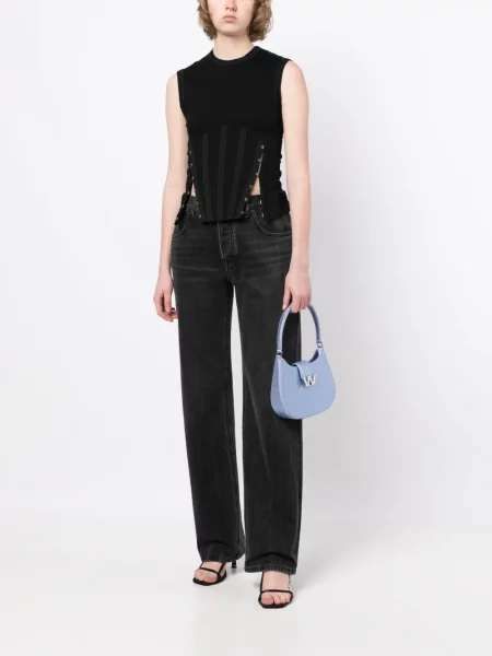 Křišťálová kabelka Alexander Wang modrá