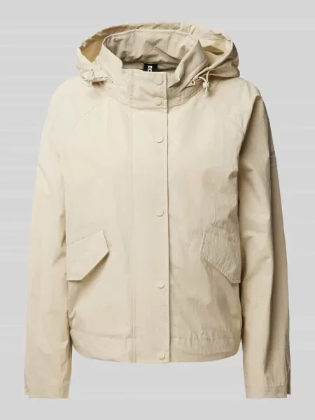 Parka z kapturem model "BELUMUTALF" Ecoalf biała