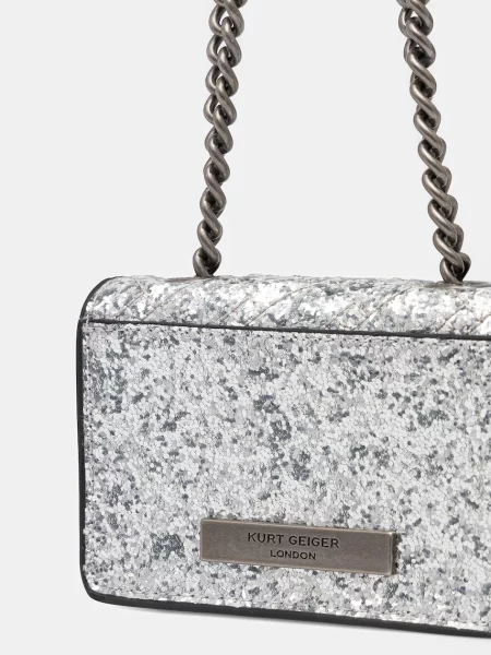 Kabelka Kurt Geiger London KENSINGTON stříbrná