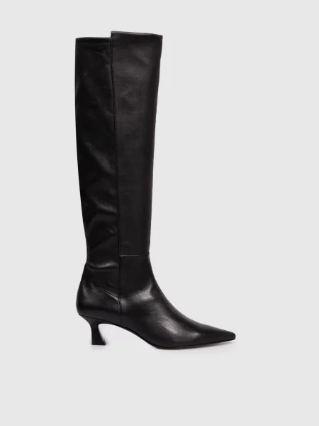 Шкіряні чоботи VINNIE Stuart Weitzman чорні
