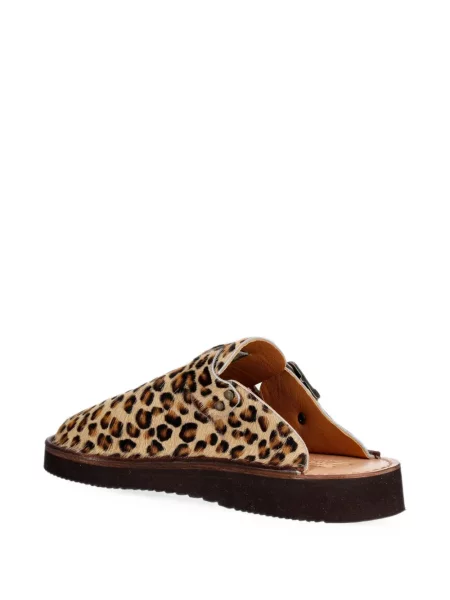 Papuci tip mules Fracap cu imagine cu model leopard