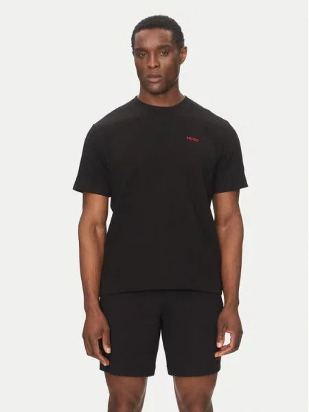 HUGO t-shirt gładki czarny