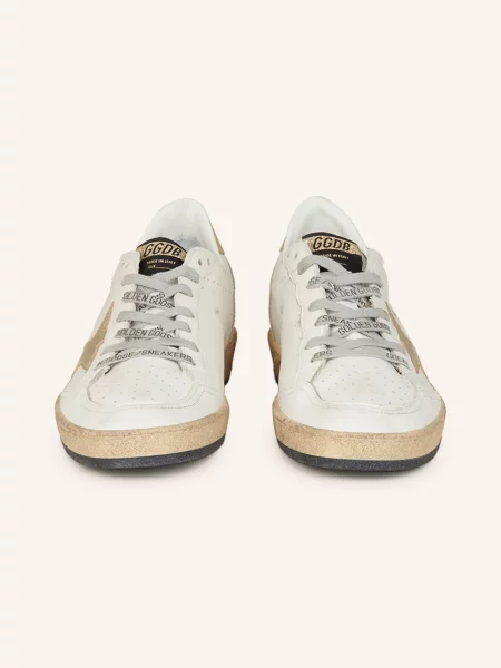 Golden Goose Sneakersy Ballstar weiss złote