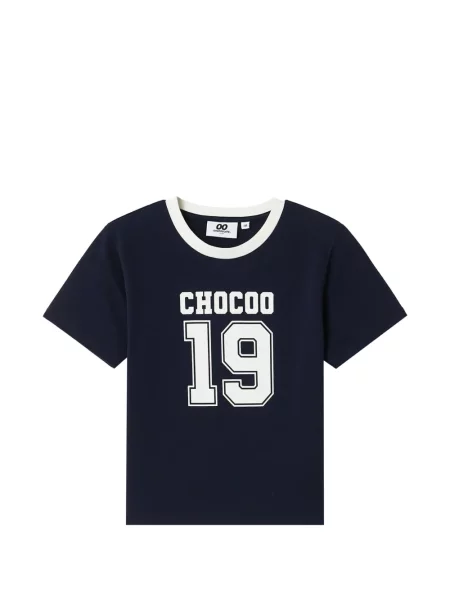Tricou Chocoolate cu decolteu rotund albastru