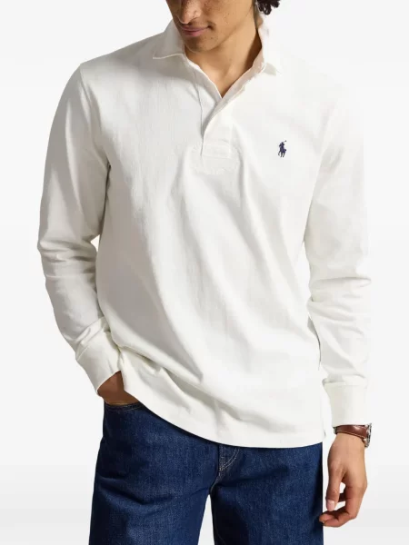 Șosete Polo Ralph Lauren cu model herringbone cu broderie plasă albastru