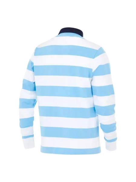 Długi rękaw polo rugby Nike Racing 92 Heritage / Niebieski biały