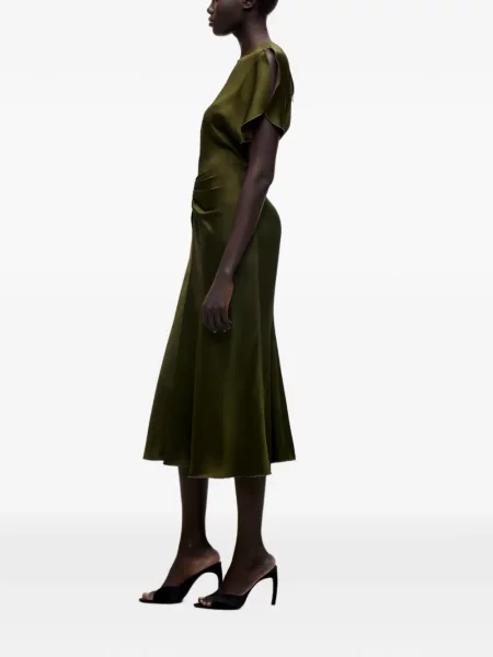 Rochie midi Victoria Beckham verde