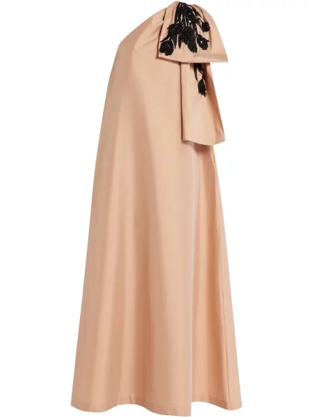 Rochie maxi Bernadette cu broderie cu model floral de costum