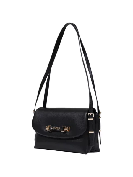 Kabelka GUESS Lefia Flap Shoulder Bag Black Universal černá