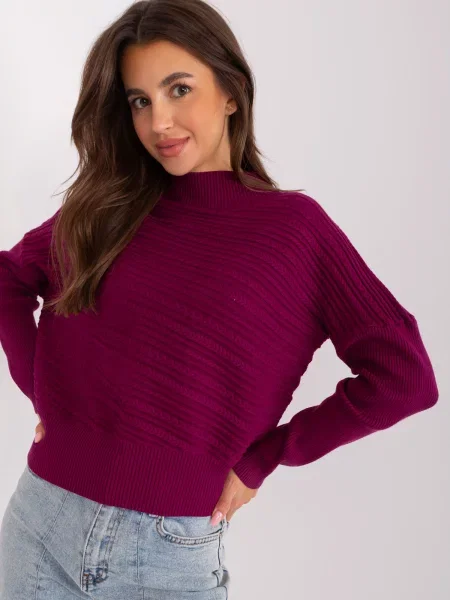 Pulover Wool Fashion Italia violet