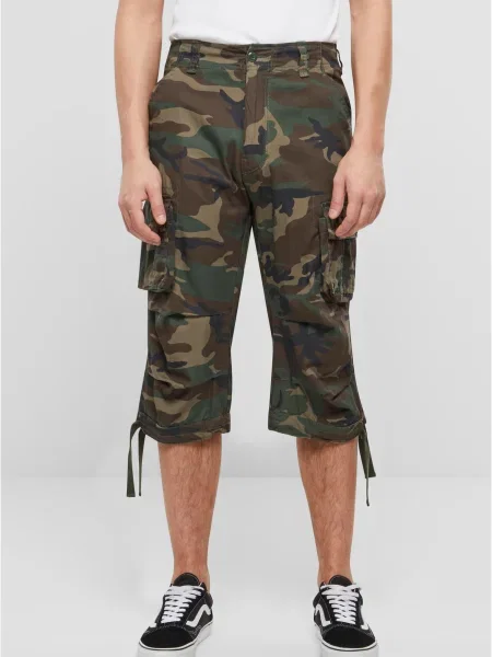 Pantaloni cargo Brandit cu model camuflaj gri