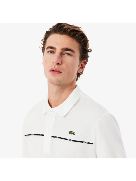 Поло Lacoste белое