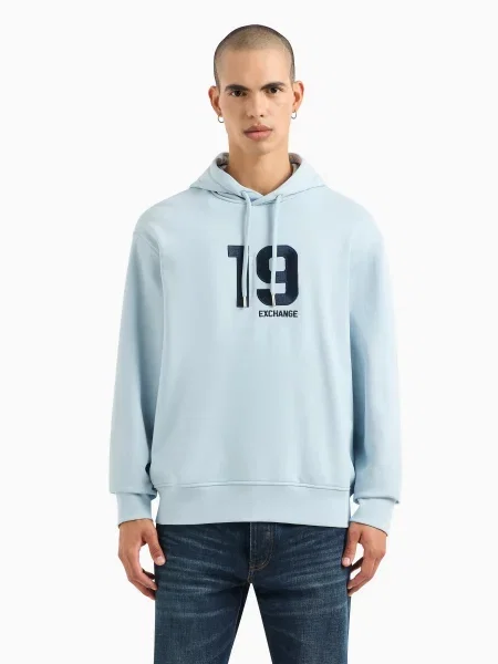 Худі Armani Exchange блакитний