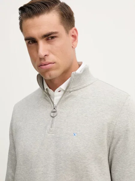 Однотонный свитер Barbour зеленый