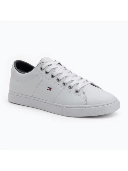 Tommy Hilfiger Buty skórzane ESSENTIAL SNEAKER LTH białe