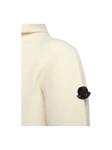Bluza z kapturem Moncler wełniana z kapturem beżowa