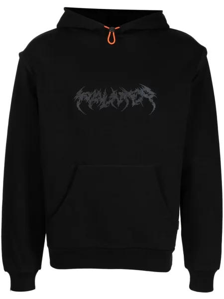 Bluza z kapturem Palmer / Harding z nadrukiem czarna
