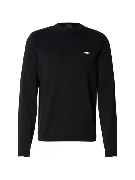 BOSS Pulover Ever-X negru alb