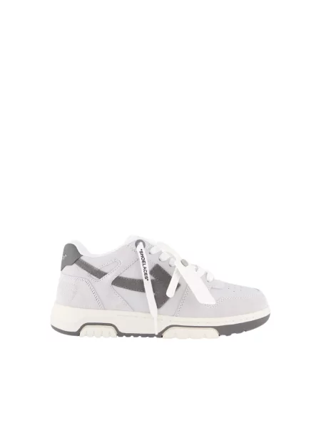 Sneakersy Off-white skórzane biznesowe białe