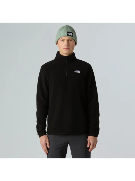 Hanorace fleece pentru bărbați The North Face Glacier Fleece Zip negru
