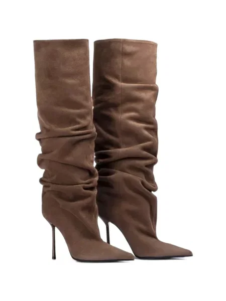 Botine Le Silla cu volane maro