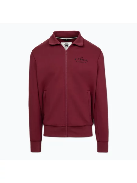 Кофта Pitbull Sampson Zip burgundy бордовий
