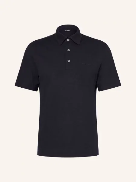 Zegna Polokošile Z Piké tmavě modrá